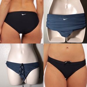 Nike Sport Bikini Bottom grey back logo tie